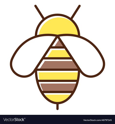 Element honey bee Royalty Free Vector Image - VectorStock