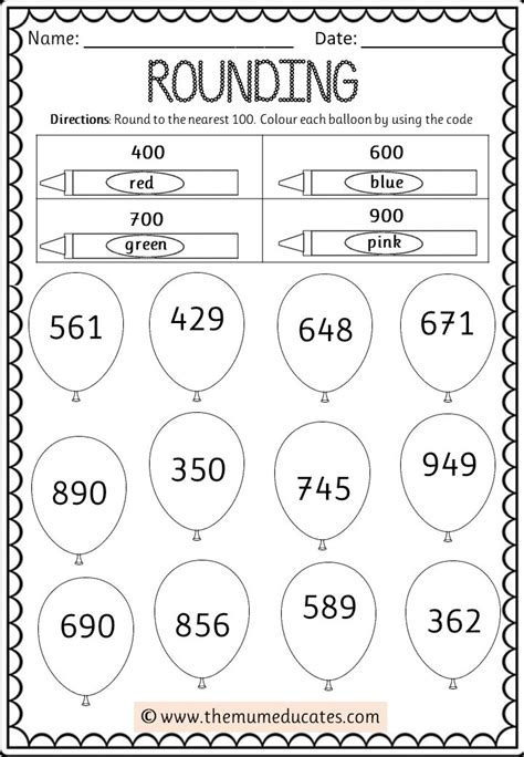 Rounding To 100 Worksheet Ks1