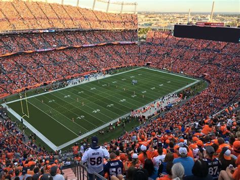 Denver Broncos Stadium At Night