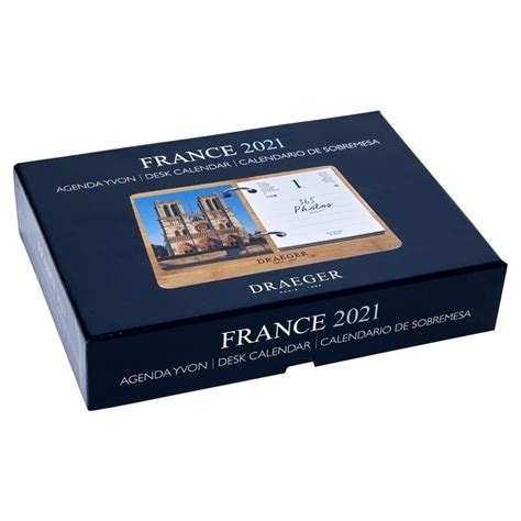 Stock Bureau DRAEGER Coffret éphéméride agenda Yvon France 2021