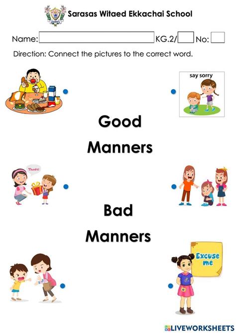 Good Vs Bad Manners Worksheet By Counselor Rachel Worksheets Library Worksheets Library