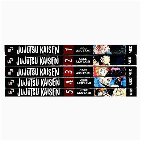 Jujutsu Kaisen Series Vol 1 5 Books Collection Set By Gege Akutami The Book Bundle