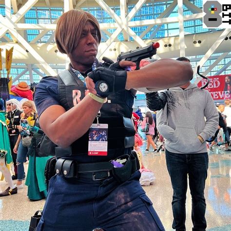 Leon S. Kennedy cosplayer from Resident Evil 2 at Anime Expo 2022. Leon ...