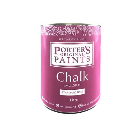 Porters Paints Chalk Emulsion Standard 1l Inspirations Paint