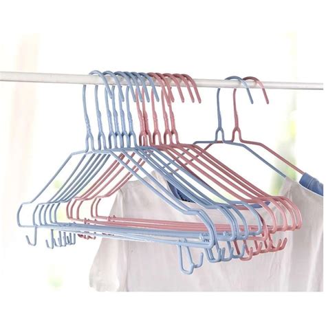 Jual Gantungan Baju Kawat Lapis Plastik Hanger Redhouse 757 Isi 10 Pcs