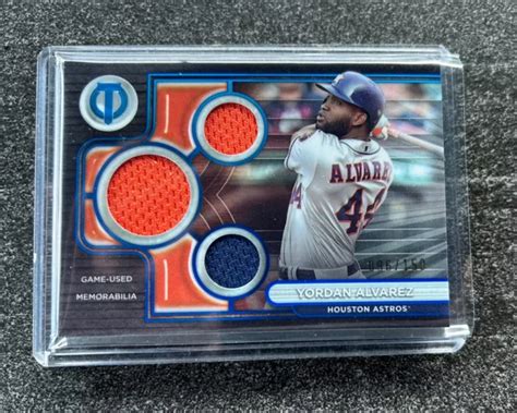 Topps Tribute Yordan Alvarez Triple Patch Ttr Ya Houston