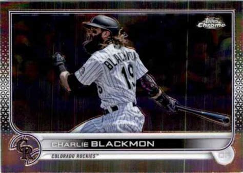 Topps Chrome Charlie Blackmon Colorado Rockies Ebay