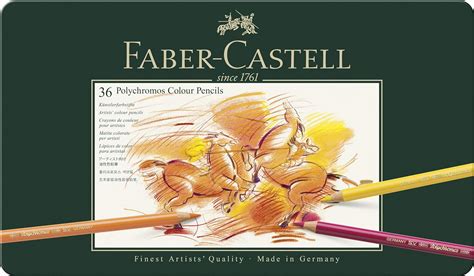 Faber Castell Polychromos Color Pencil Set Pack Of 36 Amazon In