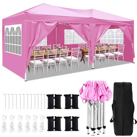 X Canopy Tent Party Pop Up Canopy With Sidewalls Outdoor Canopy