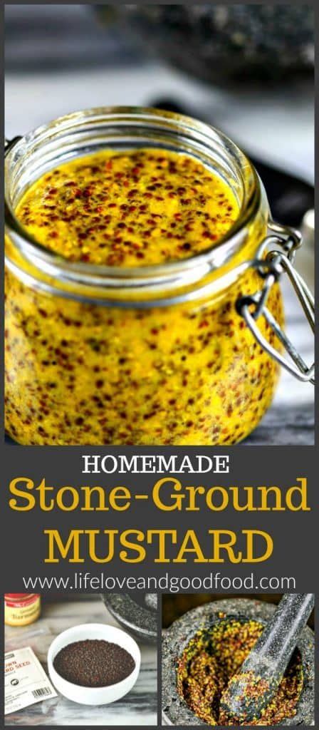 Homemade Stone Ground Mustard Recipe Homemade Mustard Homemade