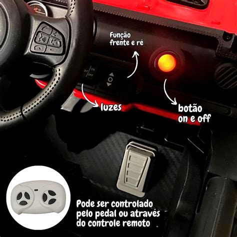 Carro Utv Jipe Buggy Elétrico 12V Infantil Som Bluetooth Usb Luzes