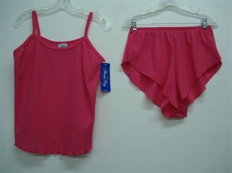 USA Made Nancy King Lingerie Camisole W Tap Pant Thermal Pajamas Small 350N EBay