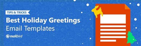 Finding The Right Holiday Greetings Email Template - Mailbird