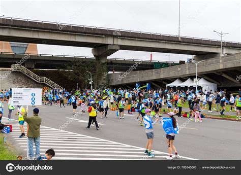 Taipei Taiwan February 2024 Standard Chartered Taipei Charity Marathon