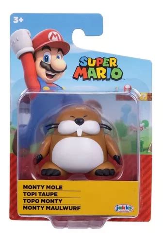 Super Mario Monty Mole Topo Jakks Pacific Nintendo 2 5 Meses Sin