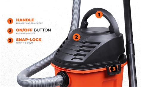 Black Decker Bdwd B Wet And Dry Vacuum Cleaner With Cannister Body