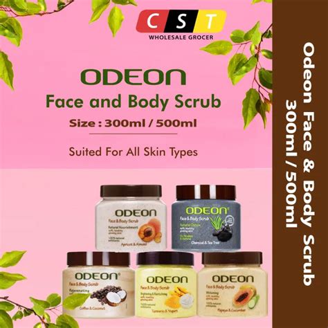 Odeon Face And Body Scrub 300ml 500ml Lazada