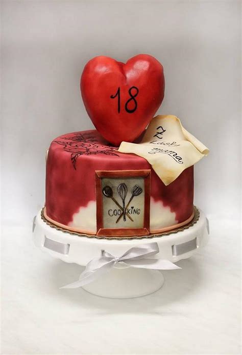 18 Birthday Cake Decorated Cake By Sugar Witch Terka Cakesdecor