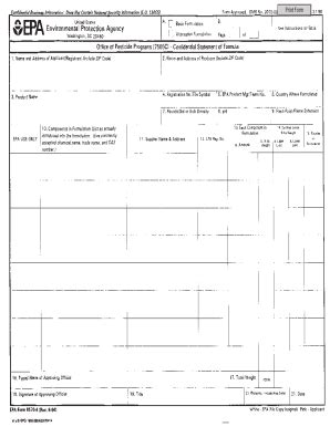 Fillable Online Attachment C Epa Form Confidential