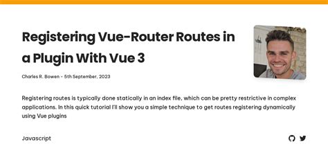 Registering Vue Router Routes In A Plugin With Vue 3