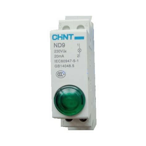 CHINT Din Rail Mount LED Signal Lamp ND9 Series AC 220V Indicating