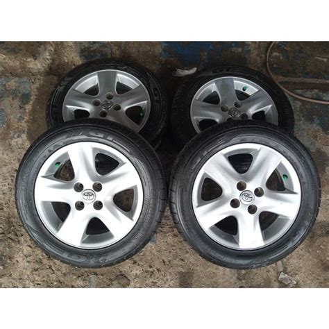 Jual Velg Original Bekas Mobil Yaris Ring Pcd X Plus Ban Seken