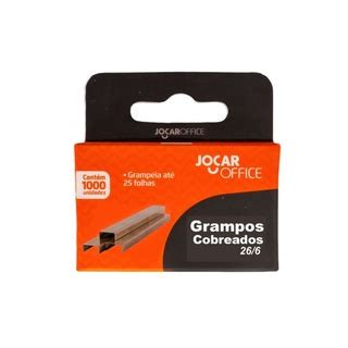 Grampo Cobreado Caixa Un Jocar Office Shopee Brasil