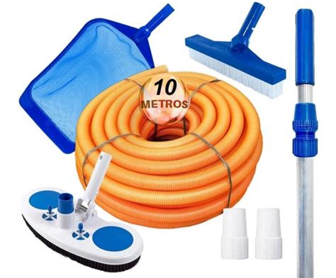 Kit Acessórios Limpeza Piscina Igui Aspirador 10m Mangueira Frete Grátis