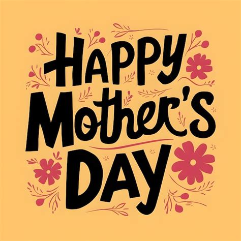 Premium Photo Happy Mothers Day Lettering Background