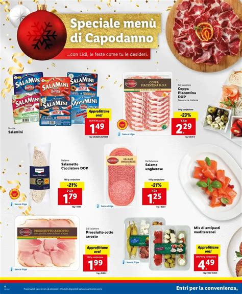 Volantino Lidl Menù di Capodanno dal 27 Dicembre 2022 Offerte a Pagina 4