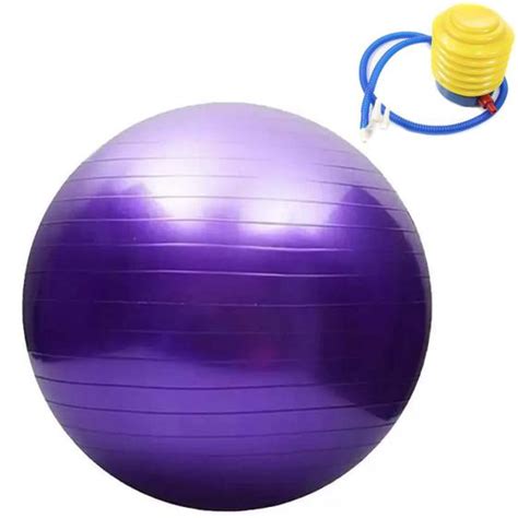 Bola Pilates Yoga Suiça Alongamento 65 cm Abdominais C Bomba MBFIT