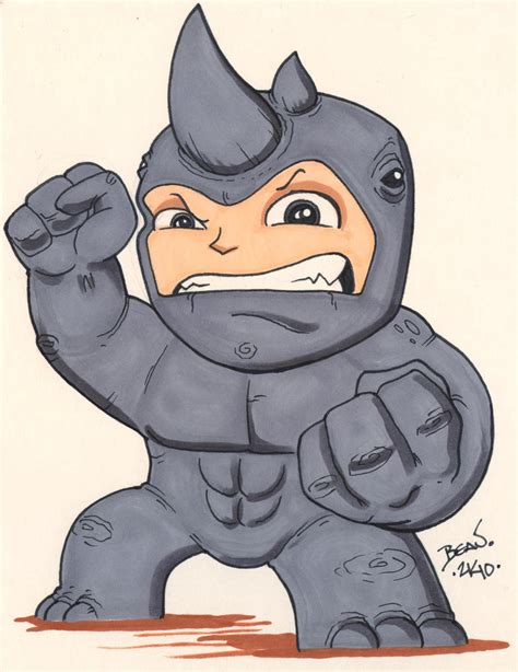 Chibi Rhino By Hedbonstudios On Deviantart