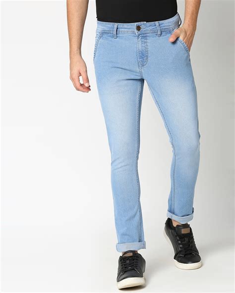 Buy Mens Blue Slim Fit Jeans Online At Bewakoof