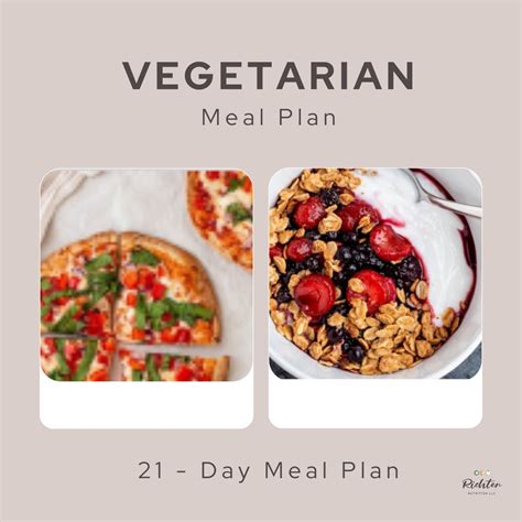 21-day Vegetarian Meal Plan - Etsy