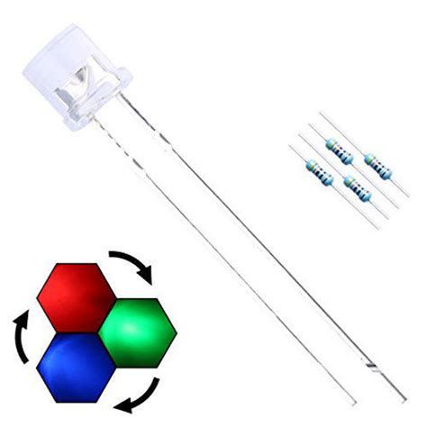 Getuscart Edgelec Pcs Mm Rgb Slow Flashing Led Diodes Multicolor