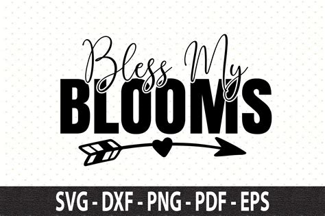 Bless My Blooms Svg By Orpitaroy Thehungryjpeg