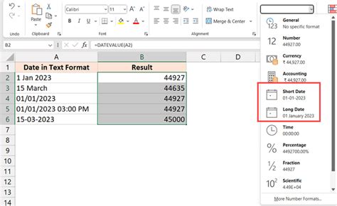 Long Date Format Number