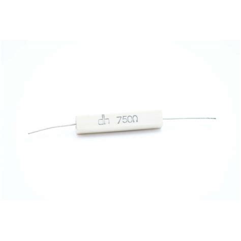 CEMENTED CERAMIC RESISTOR 750R 750OHM 10W DH AXIAL NOS 1PC U21