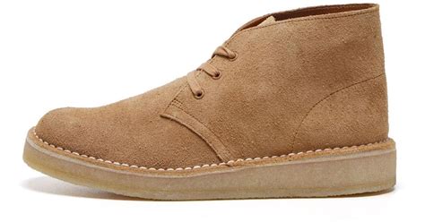 Clarks Desert Coal Boots Light Tan Suede In Brown For Men Lyst