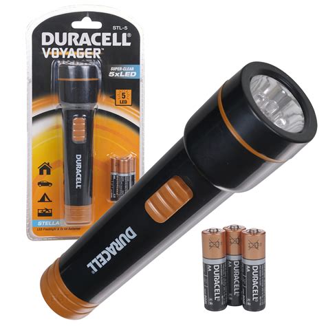 Duracell Voyager Stella 5 Led Torch Super Bright Flashlight 3 X Aa Batteries Ebay