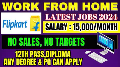 Th Pass Work From Home Jobs Flipkart Permanent Work From Home Jobs