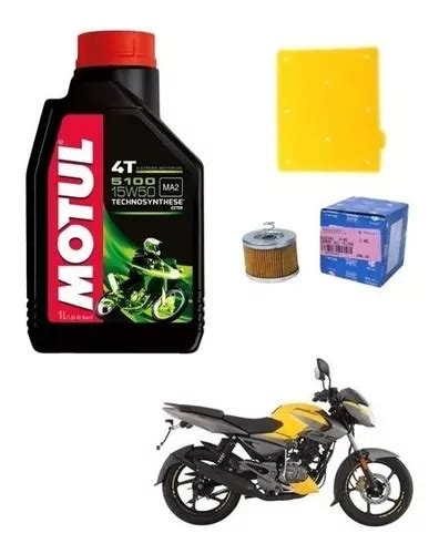 Kit Filtro Aceite Bajaj Rouser Ns125 Motul 5100 Gbmotos