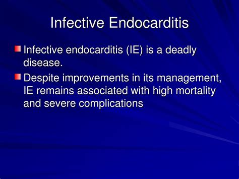 Ppt Infective Endocarditis Powerpoint Presentation Free Download Id 8730148