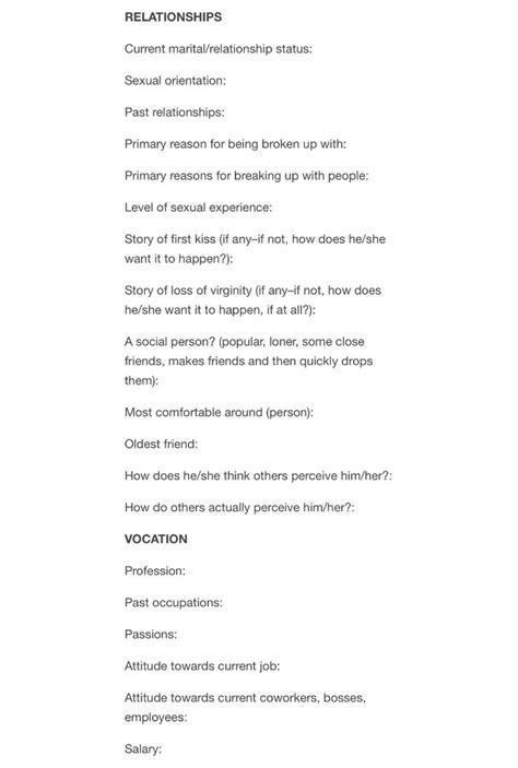 Character Outline / Page 4