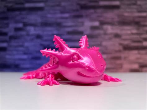 3D Printed Articulated Axolotl STL for Download - 3DPTK.com