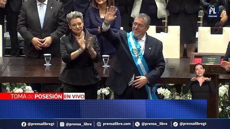 Así fue investido Bernardo Arévalo como nuevo Presidente de Guatemala