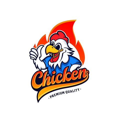 Chicken mascot logo vector template 14954058 Vector Art at Vecteezy