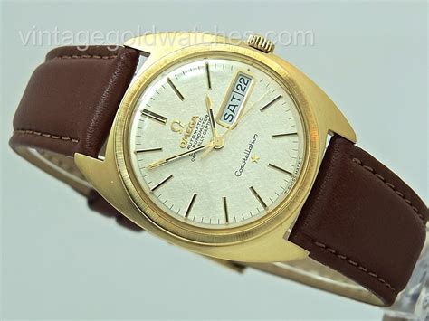 Omega Constellation 18k Day Date 1968 Vintage Gold Watches