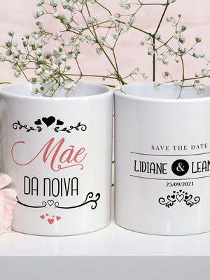 Kit Canecas Casamento Bodas De Porcelana Caixinha Mdf Compre Produtos