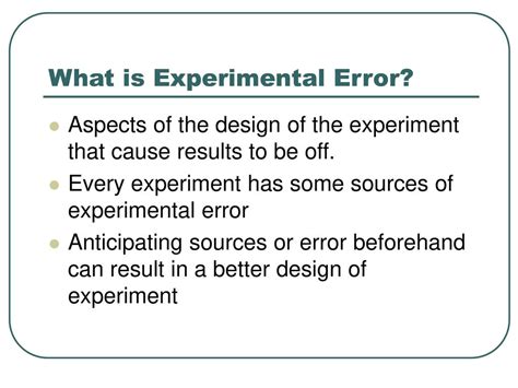 Experimental Error Ppt Download